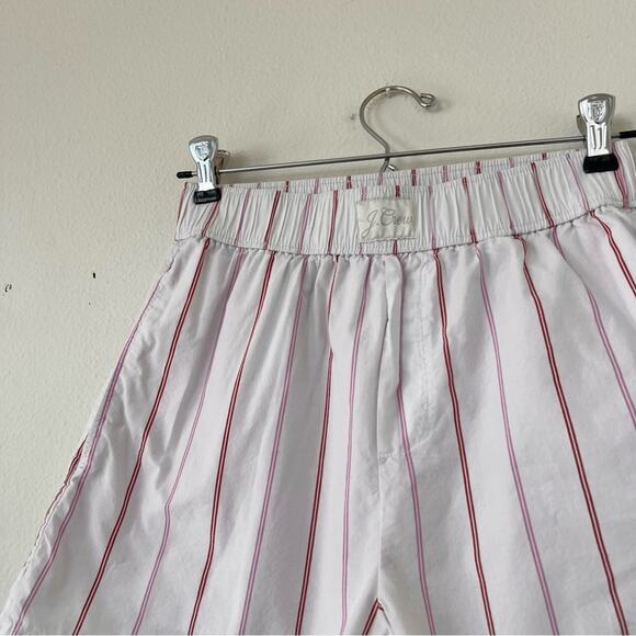 J.Crew Cotton Poplin Boxer Short In Candy Stripe - Picture 3 of 10